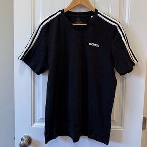 Adidas Originals 3 Stripes T Shirt Black